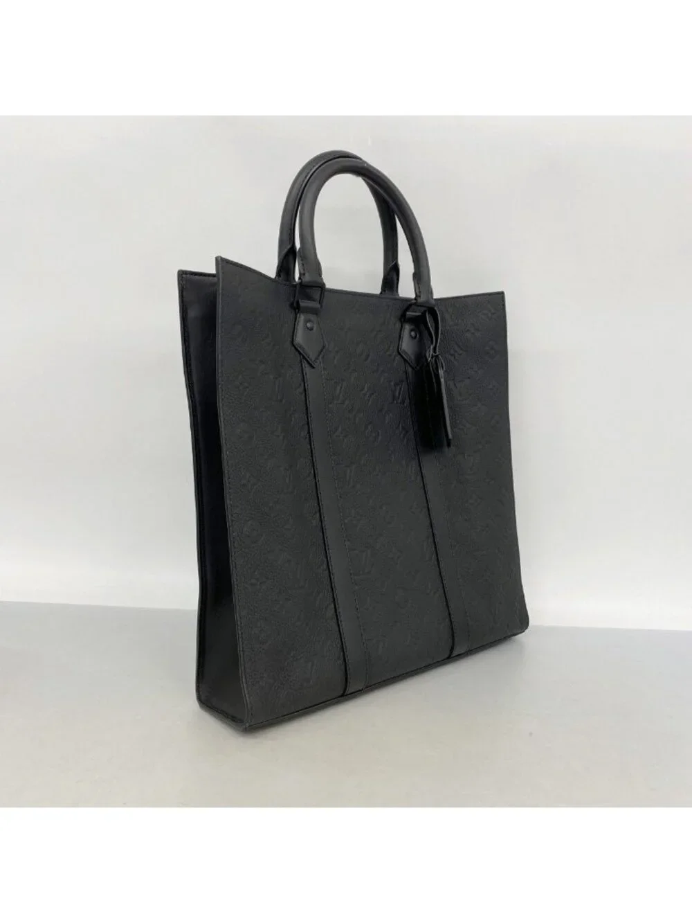 Louis Vuitton Tote Monogram Taurillon Sac Plat Noir 2-Way